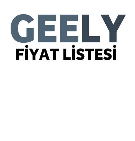 geely fiyat listesi 2018